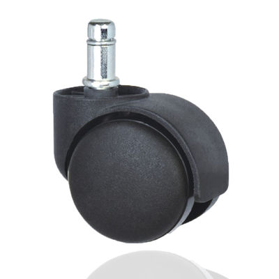 50mm 블랙 톱 플레이트 캐스터 나일론 쌍둥이 소리 가구 유니버설 캐스터 바퀴