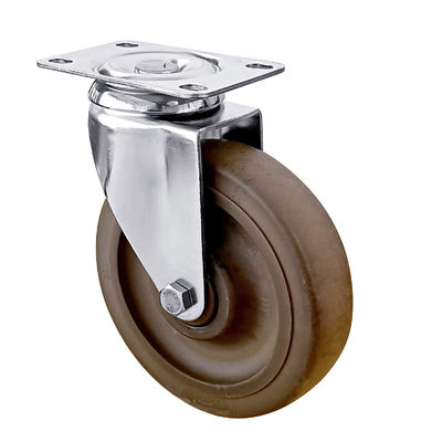 304 스테인리스 스틸 캐스터 바퀴 125mm 고온 나일론 캐스터 바퀴