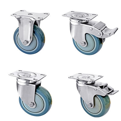 중량 직무 스테인리스 스틸 캐스터 75mm 100mm 125mm 지름