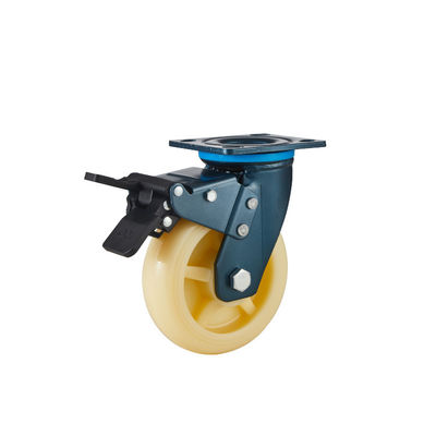 100mm 125mm 150mm 200mm 중량 캐스터 상단판 장착 폴리프로필렌 캐스터