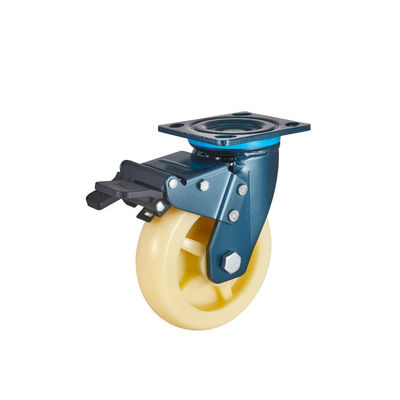 100mm 125mm 150mm 200mm 중량 캐스터 상단판 장착 폴리프로필렌 캐스터
