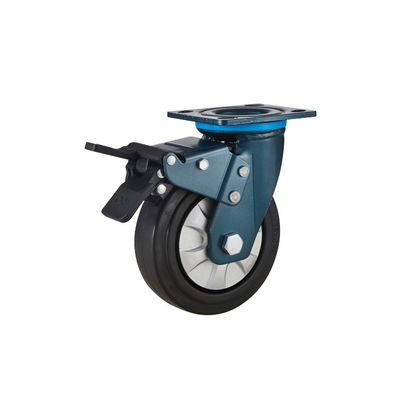 100mm 150mm 중형 휠체어 하이 탄력성 열 플라스틱 고무 바퀴 휠체어